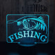 Fishing 3D 7 színű led lámpa