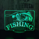 Fishing 3D 7 színű led lámpa