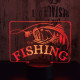 Fishing 3D 7 színű led lámpa