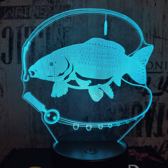 Ponty horgászat 3D led lámpa