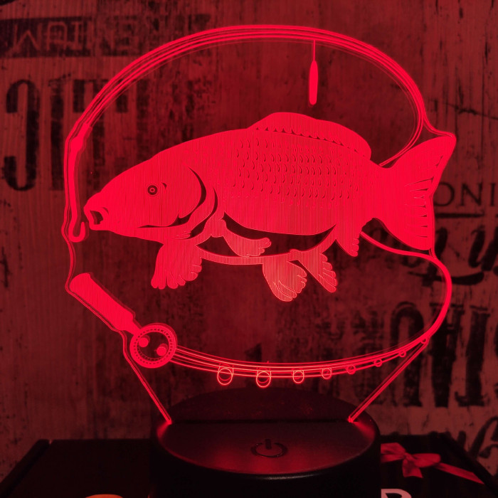 Ponty horgászat 3D led lámpa