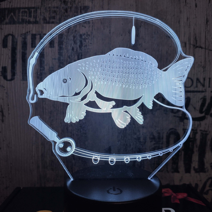 Ponty horgászat 3D led lámpa