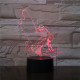 Horgász 7 színű 3D led lámpa