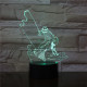 Horgász 7 színű 3D led lámpa