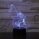 Horgász 7 színű 3D led lámpa