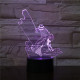 Horgász 7 színű 3D led lámpa