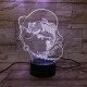 Horgász 7 színű 3D led lámpa