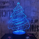 Karácsonyfa 3D led lámpa