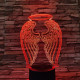Angyal szárny 7 színű 3D led lámpa