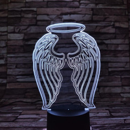 Angyal szárny 7 színű 3D led lámpa