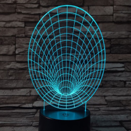 Féreglyuk 7 színű 3D led lámpa