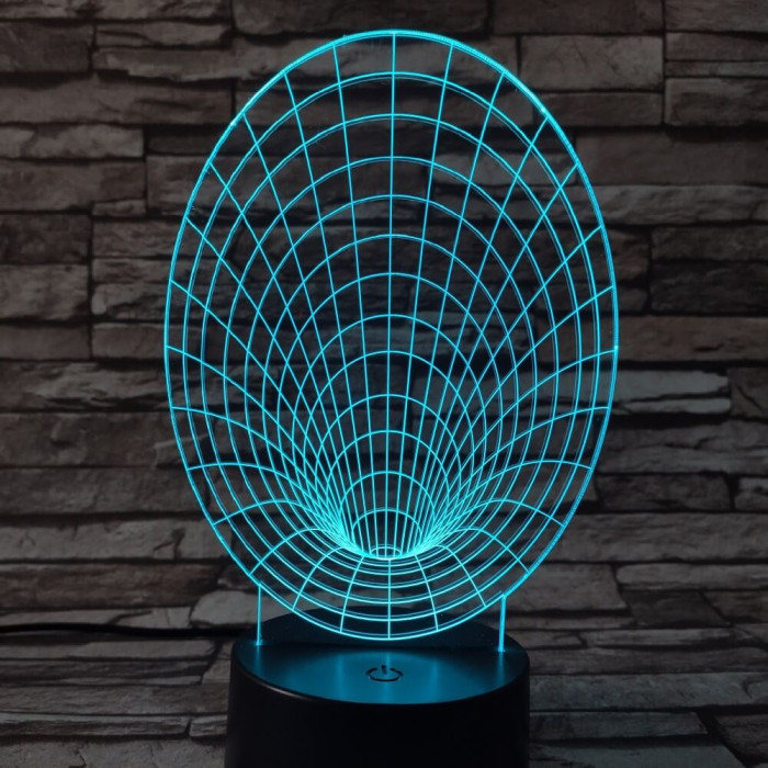 Féreglyuk 7 színű 3D led lámpa