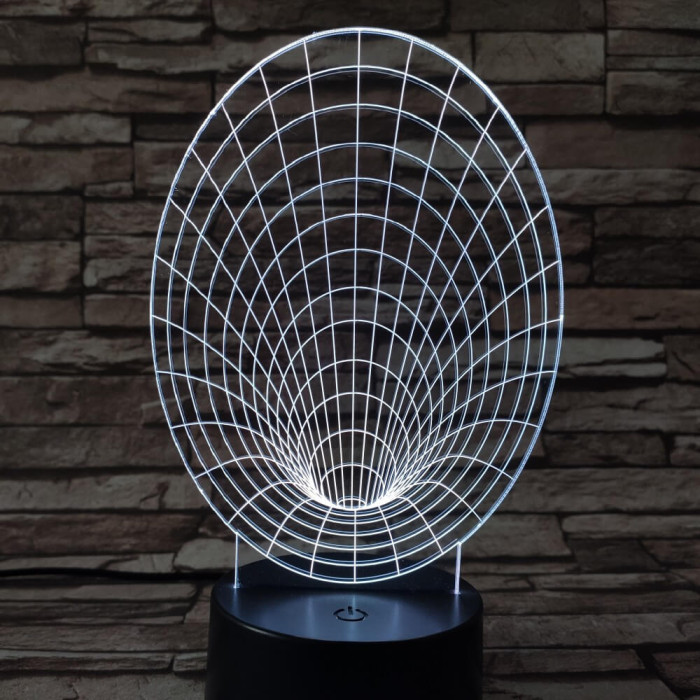 Féreglyuk 7 színű 3D led lámpa