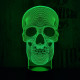 Koponya 3D led lámpa