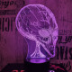 Ufó fej 7 színű 3D led lámpa