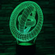 Abstrakt 7 színű 3D led lámpa