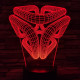 Absztrakt 7 színű 3D led lámpa