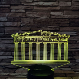 Akropolisz 7 színű 3D led lámpa