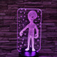 Ufó 7 színű 3D led lámpa