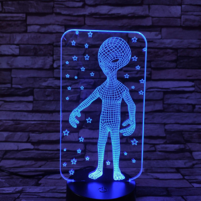 Ufó 7 színű 3D led lámpa