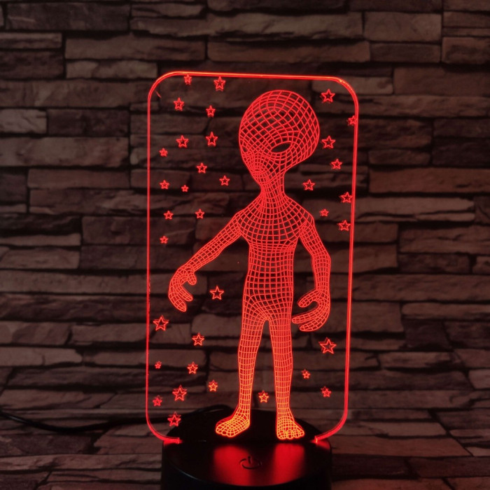 Ufó 7 színű 3D led lámpa