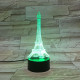 Eiffel 7 színű 3D led lámpa