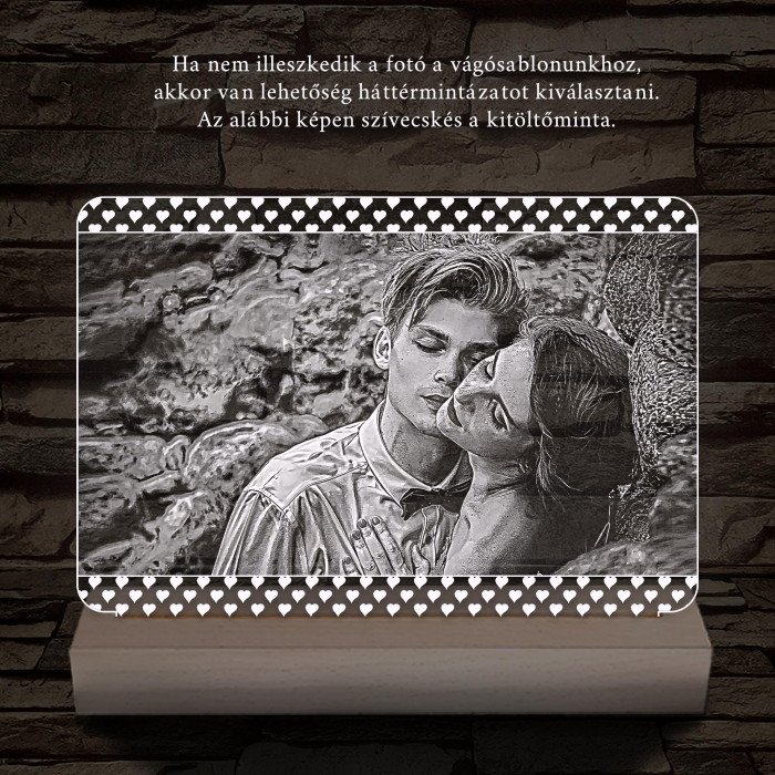 Hasznos Egyedi Nőnapi Fotós Ajándék 7 színű 3D led lámpa