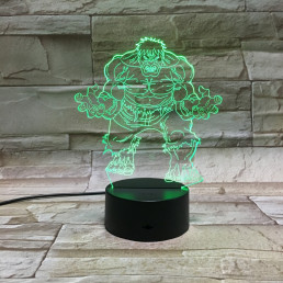 Zöld mutáns 3D led lámpa