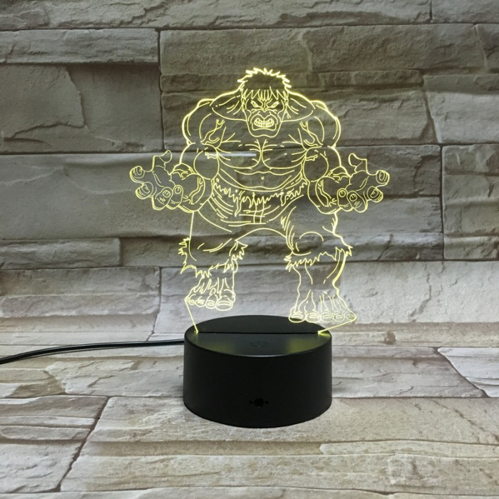 Zöld mutáns 3D led lámpa