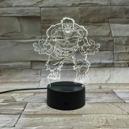 Zöld mutáns 3D led lámpa