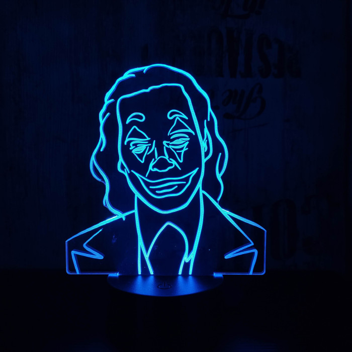 Joker 7 színű 3D led lámpa