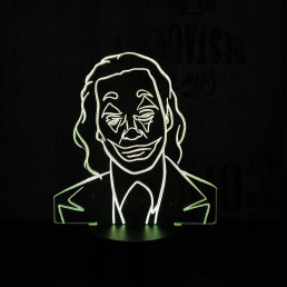 Joker 7 színű 3D led lámpa