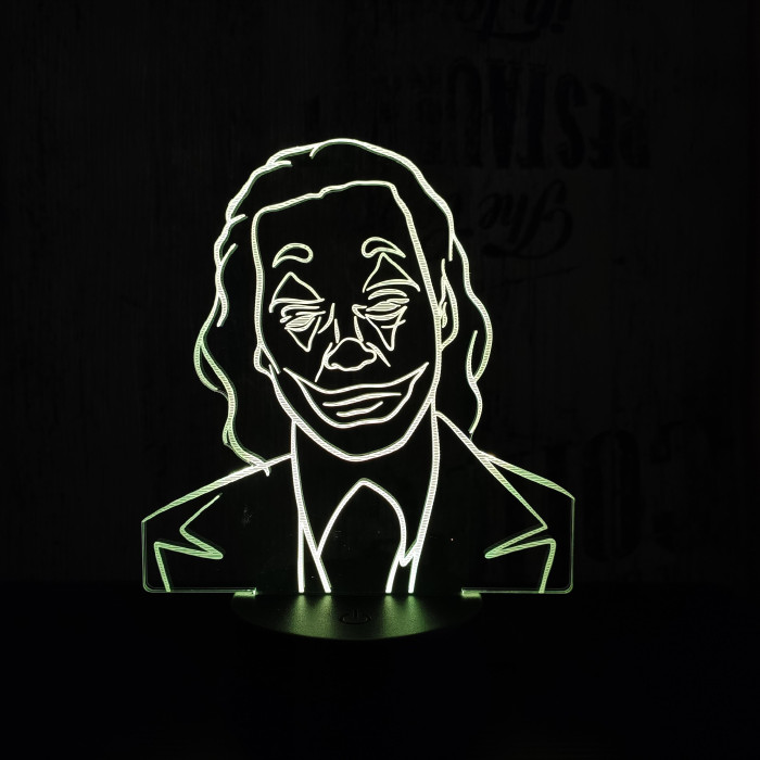 Joker 7 színű 3D led lámpa