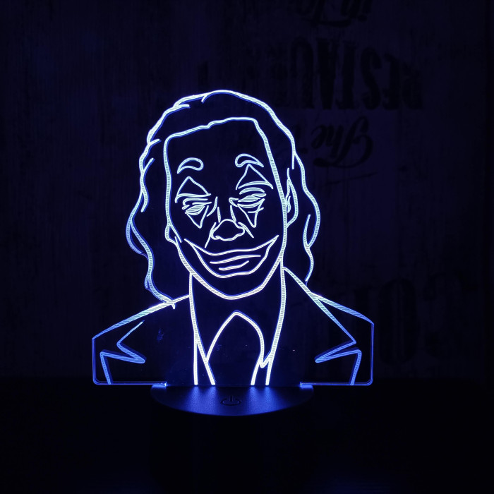 Joker 7 színű 3D led lámpa