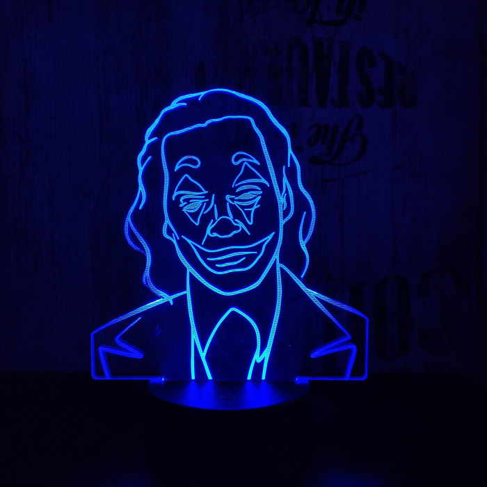 Joker 7 színű 3D led lámpa