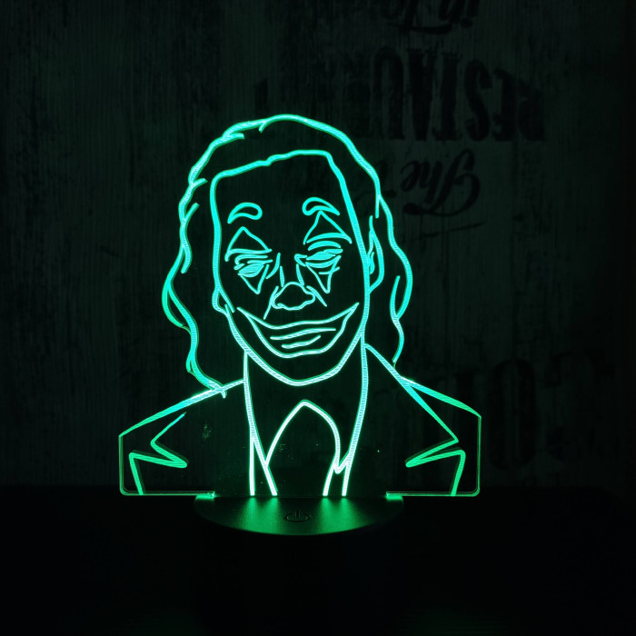 Joker 7 színű 3D led lámpa