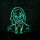 Joker 7 színű 3D led lámpa