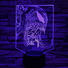 Venom 7 színű 3D led lámpa