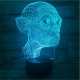 Smeagol 7 színű 3D led lámpa