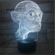 Smeagol 7 színű 3D led lámpa