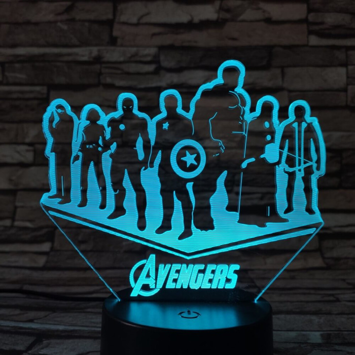 Csapat  3D led lámpa