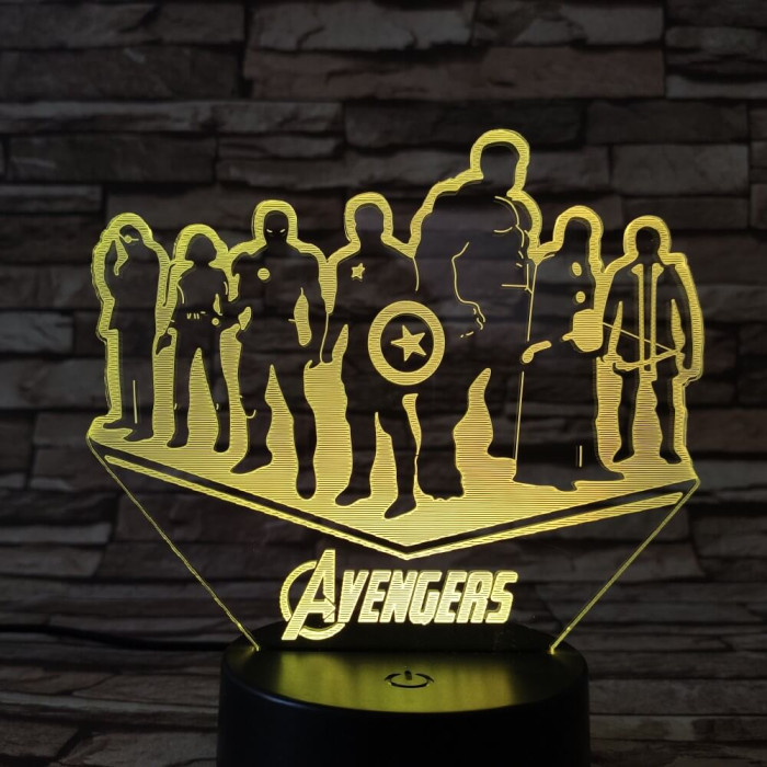 Csapat  3D led lámpa