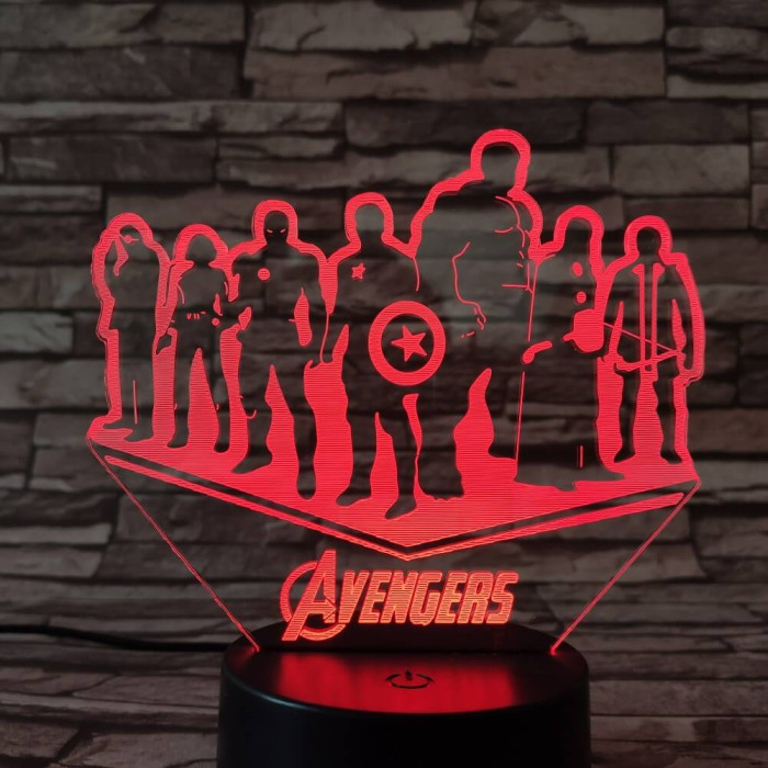 Csapat  3D led lámpa