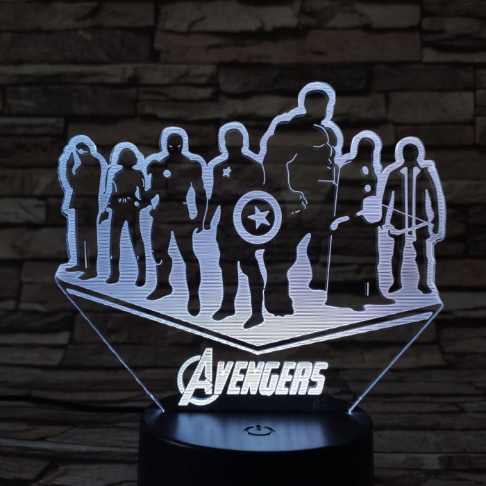 Csapat  3D led lámpa