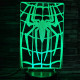 Pók hálójában 7 színű  3D led lámpa