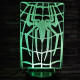 Pók hálójában 7 színű  3D led lámpa