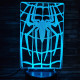Pók hálójában 7 színű  3D led lámpa
