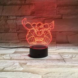 Szuper Ember 7 színű 3D led lámpa