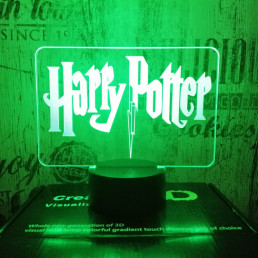 Harry Potter 7 színű 3D led lámpa