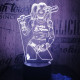 Harley Quinn  7 színű 3D led lámpa